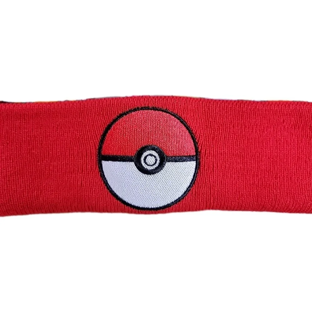 Pokemon Pikachu‎ Pom Pom Beanie Hat Kids One Size Multicolor Knitted Cuffed